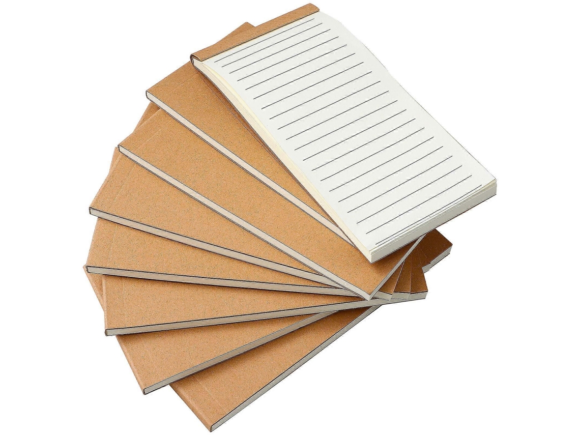 8 Blocos De Notas Pequenos Com Pauta Horizontal Para Bolso