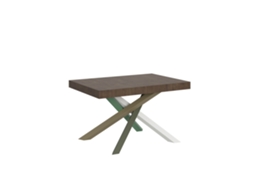 Mesa de Jantar Extensível 90X140/244 Cm Volantis Nogueira Quadro 4/A