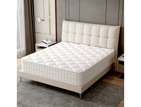 Colchão De Espuma Viscoelástica 22 Cm 90×190 Cm – Memória Visco, 7 Zonas, 9 Camadas, Molas 2.1 Mm, Firmeza Nível 3