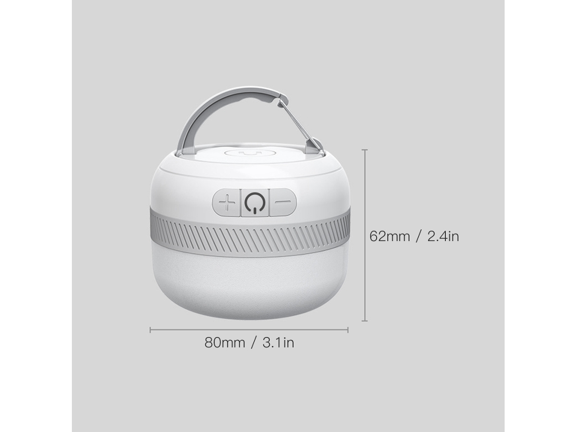 Lâmpada Led Camping Recarregável Usb com Base Magnética