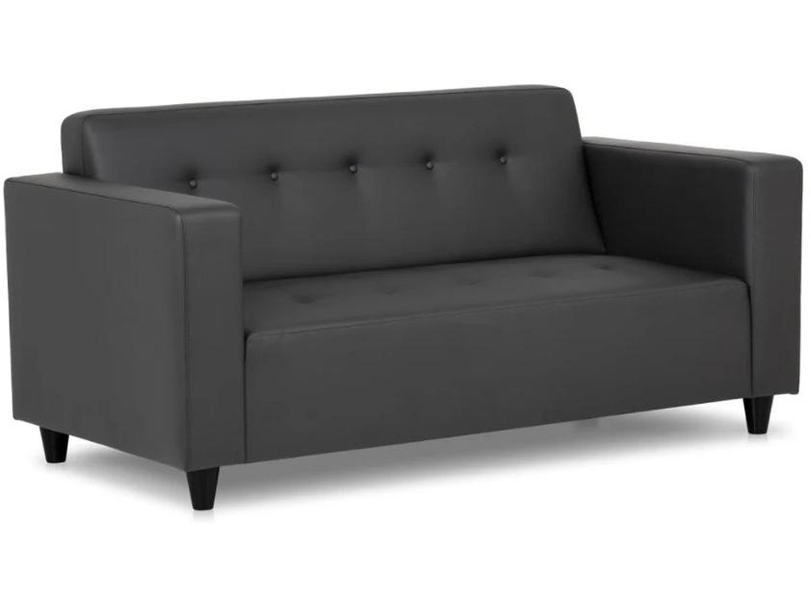 Sofá 3 Lugares BUDWING Pedro Preto - Tecido Tufado (170 x 60 x 79 cm)
