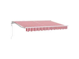 Conjunto 1 Toldo Retrátil Vidaxl Branco Alumínio (3 X 2,5 M)