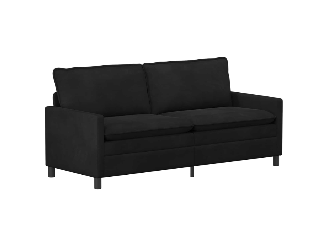 Conjunto de Sofás 2 Pcs Preto Veludo SYFAX