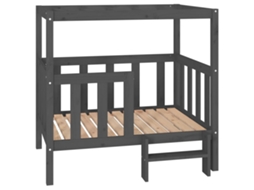 Cama para cães VIDAXL Cinzeto Pine Wood (105,5x83,5x100cm)
