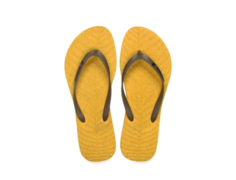 Chinelos De Mulher Cubanas Nature Amarelos (37.5)
