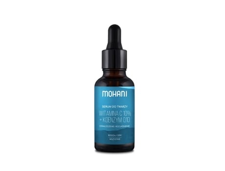 Sérum Facial Iluminador Antienvelhecimento Mohani com Vitamina C e Coenzima Q10, 30 ml