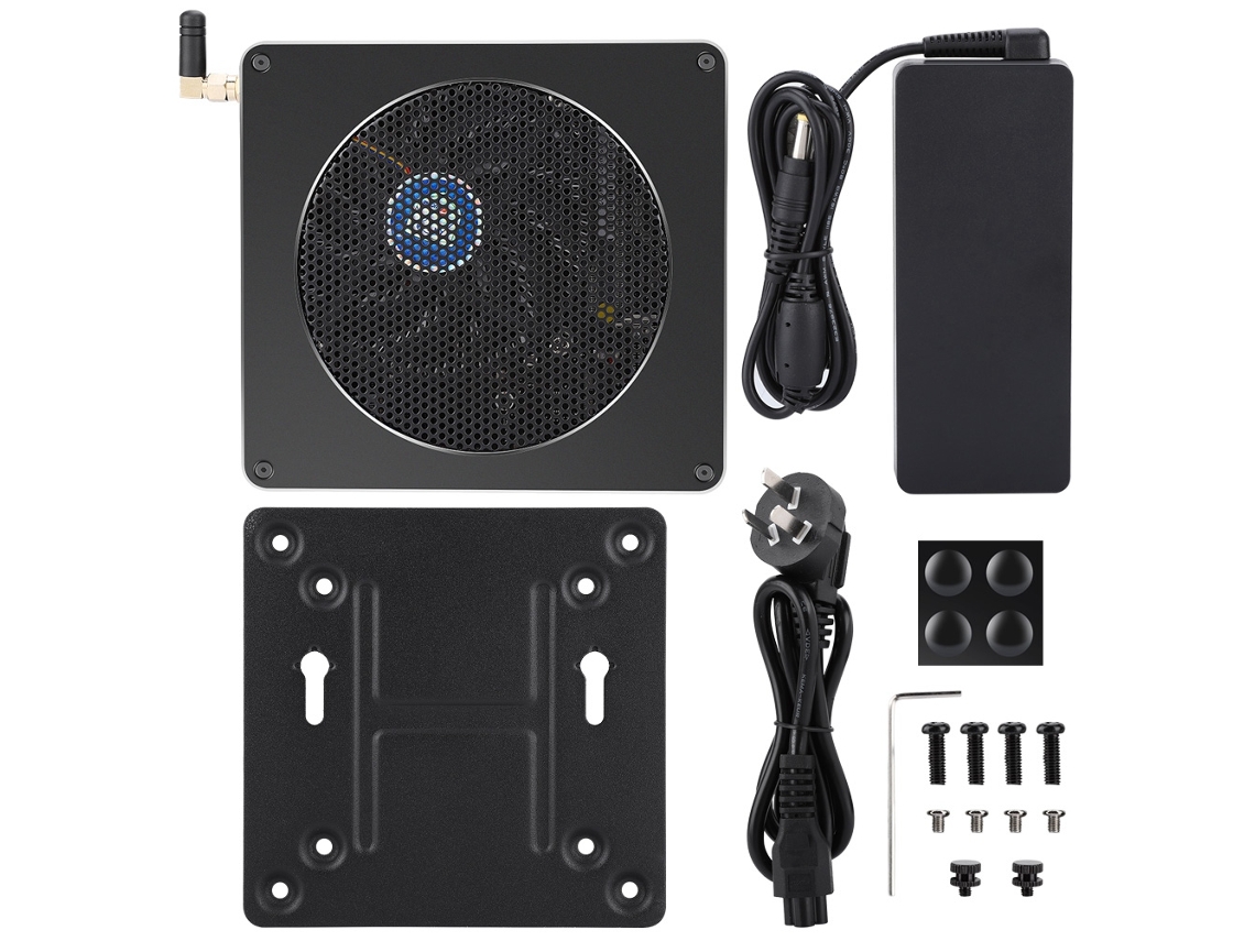 Mini PC de 6 núcleos com Intel i7 8750h e Windows 10 em ouro