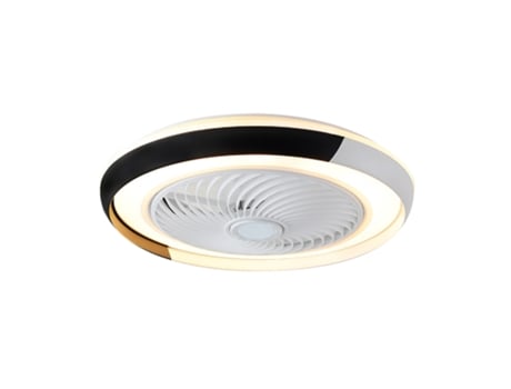 Lustre Silencioso Preto com Escurecimento Contínuo de Led de 50 Cm Controle Remoto Adequado para Sala de Estar e Quarto SLD