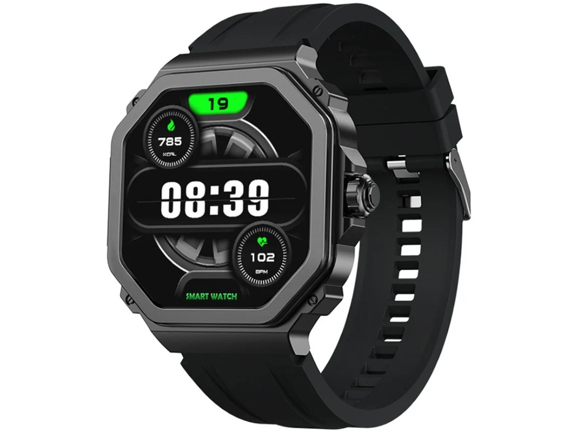 Relógio Inteligente Bluetooth 1.43 Amoled Frequência Cardíaca T63 Oxigênio Mensagem Sem Pressão Arterial Modo Multiesportivo Preto Bestvite