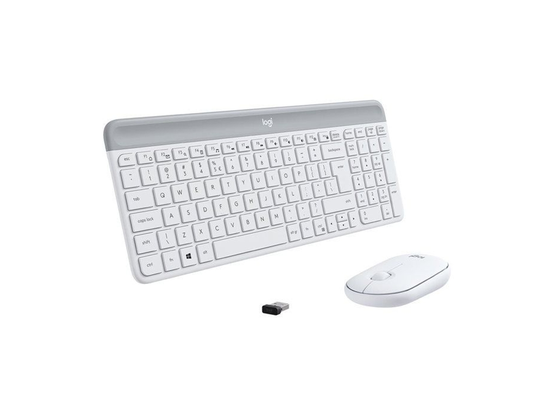 Lurelia Teclado E Mouse Sem Fio Logitech Mk470 Branco 1 Para 8 Gb