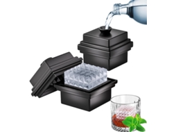 2 Formas Grandes De Gelo De Silicone Com Tampa Funil - 7cm - Fácil De Desenformar - Derretimento Lento, Cubos Em Formato De Diamante