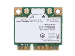 Placa De Rede Sem Fio (conexão De Duas Bandas, Integrada Para Notebooks)
