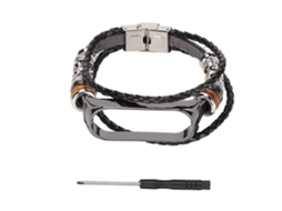 Rebe-cinto De Couro Étnico Retrô Para Mi Band 6