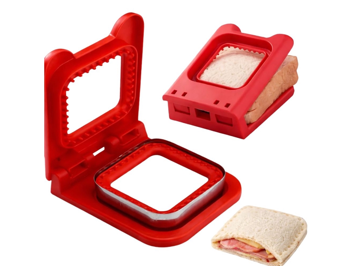 Cortador E Selador De Sanduíches, Para Pão, Lancheiras, Biscoitos E Café Da Manhã, Com Corte Uniforme E Manuseio Seguro
