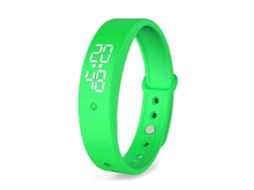 Pulseira inteligente digital LED, relógio inteligente à prova d'água, pulseira inteligente com monitor de temperatura corporal, vibração Ly Ebike