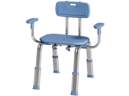 Banquinho De Banquinho Cadeira Ergonómica Com Apoios De Braço, Encosto, Altura E Assento Ajustáveis, Azul