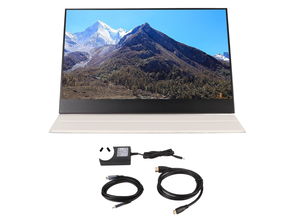 Monitor Portátil EOOCOO 15,6 Polegadas 1080p Dual Usb c com Alto falantes
