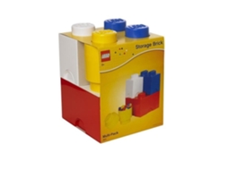 LEGO Pacote de 4 Peças 40150001 Empilhável Azul Vermelho Amarelo e Branco