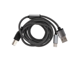 Cabo MIDI OTG USB C para USB B Slowmoose de 1,4 m para instrumentos musicais eletrônicos