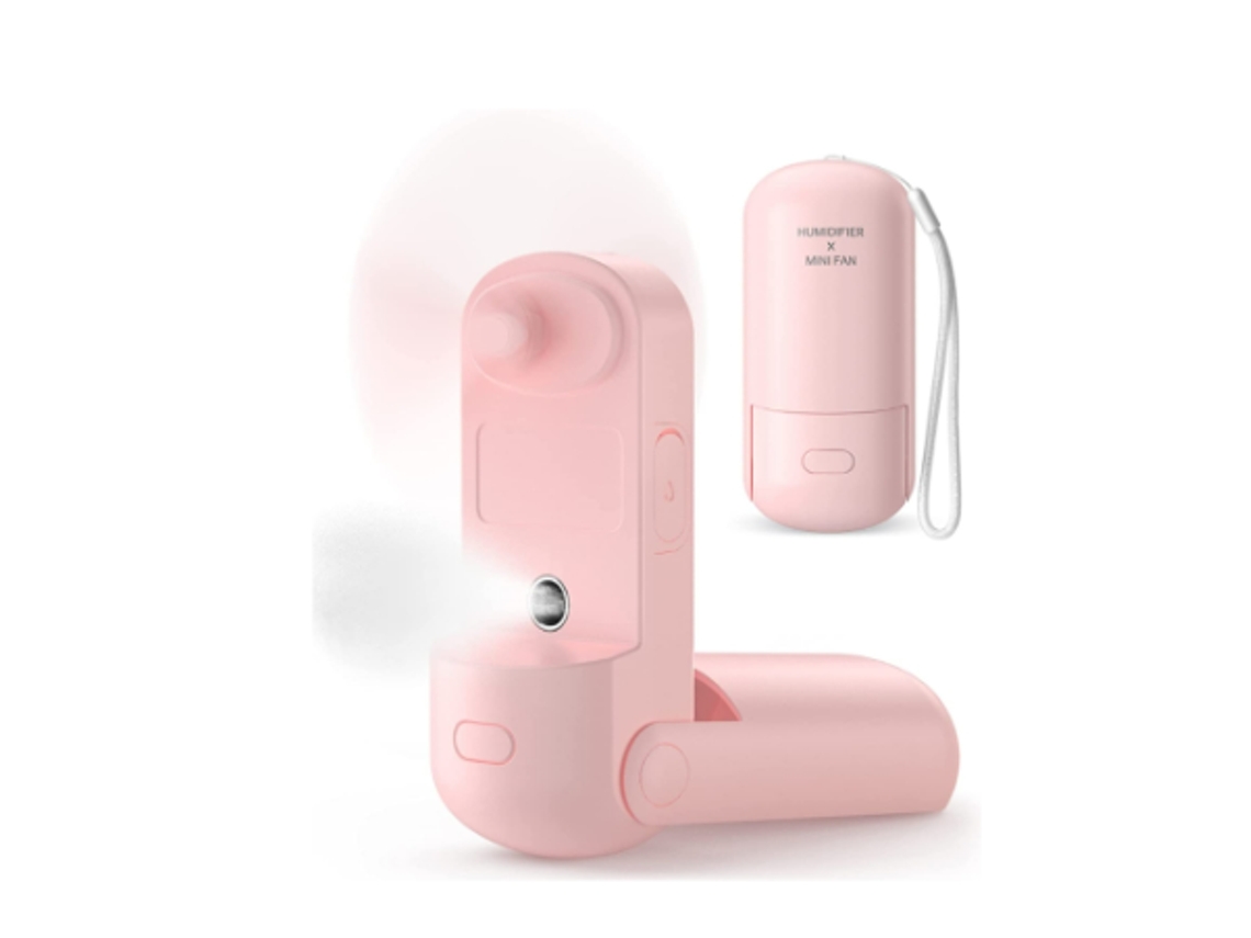 Ventilador Mao 3 Em 1 Nebulizador 3 Velocidades Rosa Yizhood