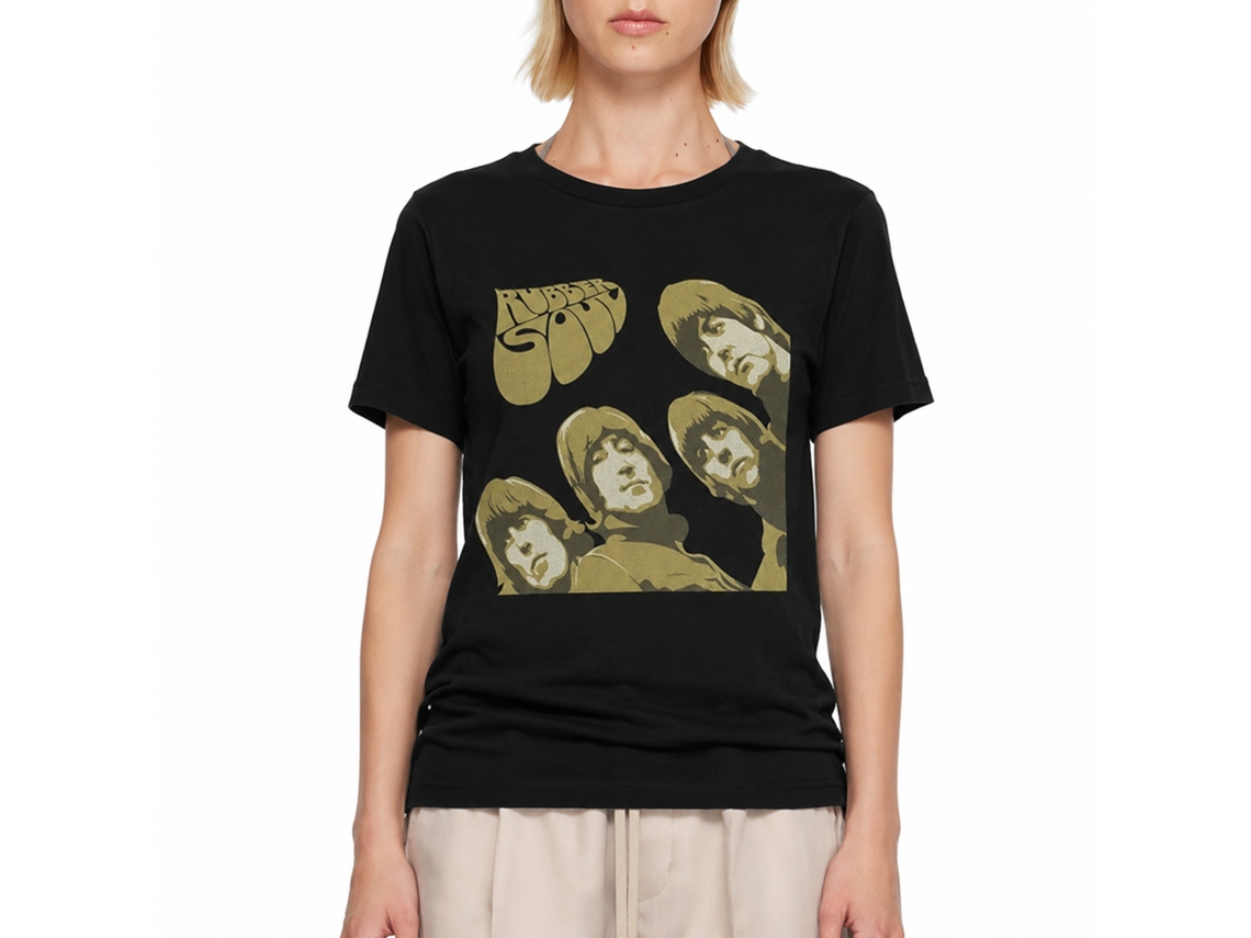 The Beatles Rubber Soul Sketch T-shirt Unisex Adults Size:l