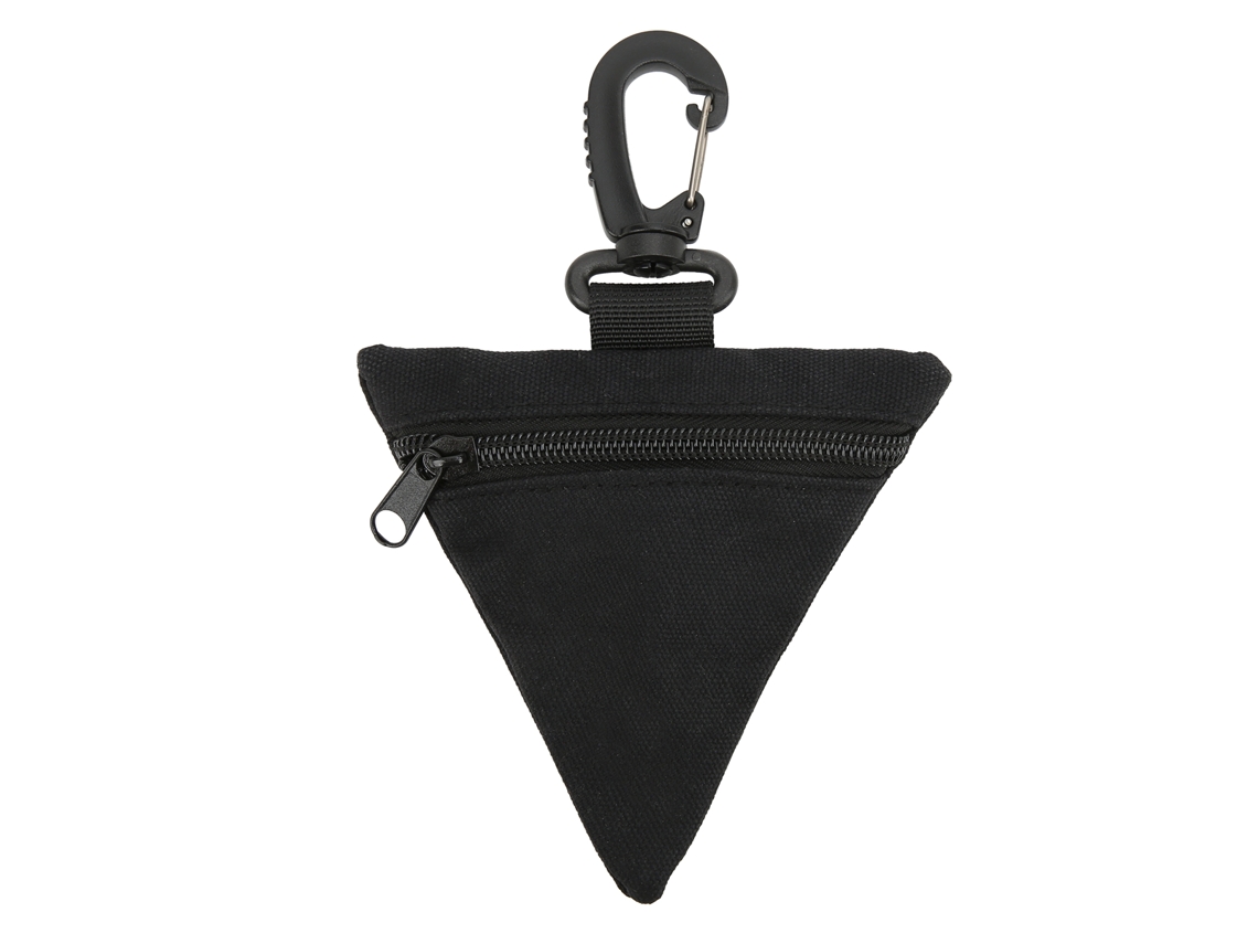 Carteira Militar Outdoor Com Fivela Triangular Bolsa Edc Durável Para Armazenamento De Itens Preto