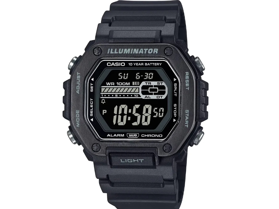 Relógio CASIO Collection Mwd-110Hb-1Bvef Metal Covered Square Digital
