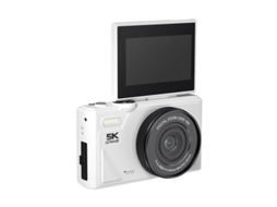 Câmera Digital 5k Ultra-hd 75mp Com Foco Automático E Zoom De 18x - Presente Ideal Para Meninos, Meninas E Estudantes (branca)