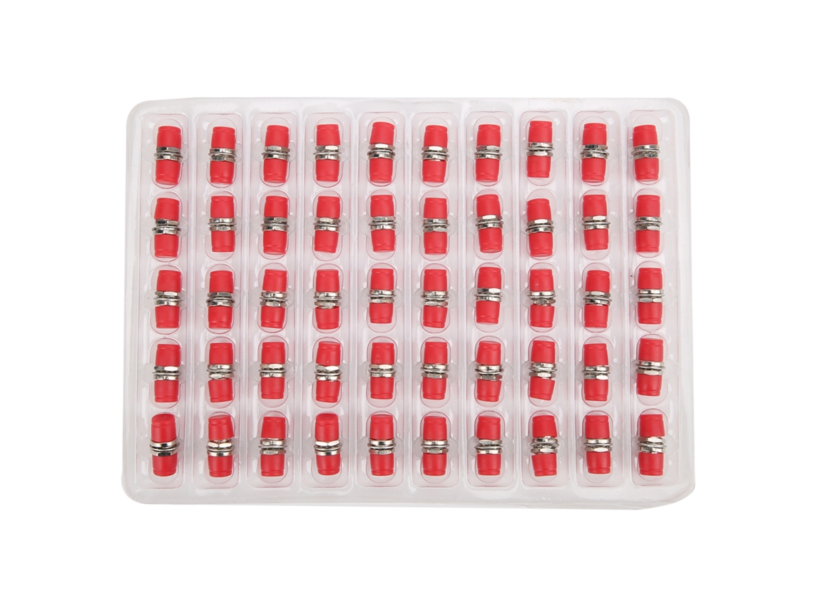 Yuru 50pcs Acoplador de Fibra Óptica Fc Simplex Fc/upc Metal Conexão Adaptador Aplicativo Industrial