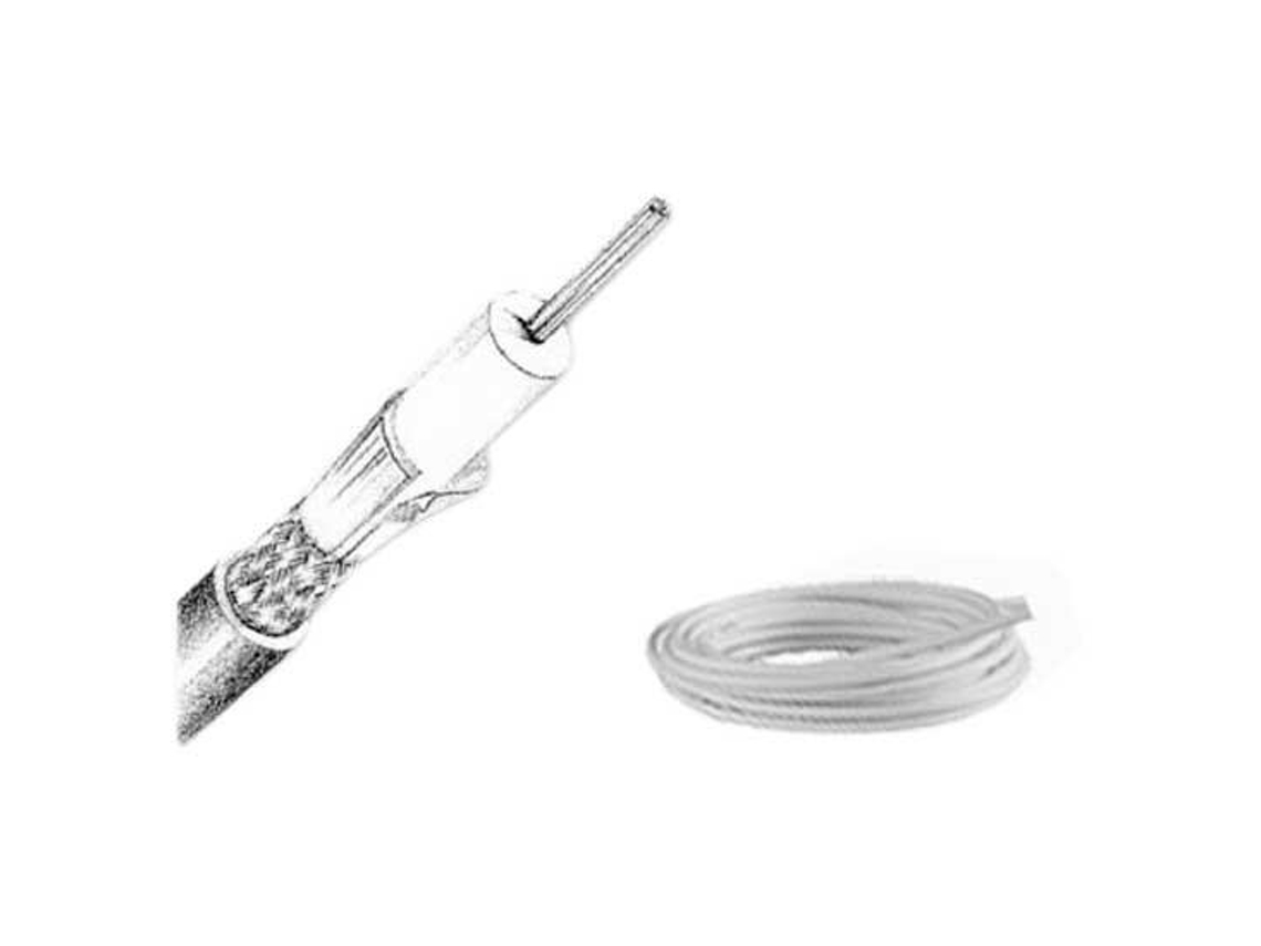 Glomex Rg58 Cabo Coaxial de Baixa Perda