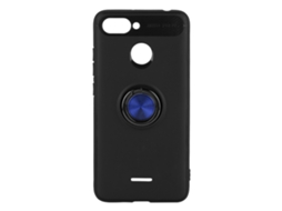 Capa de Telefone com Anel para Redmi 6a Preto com Anel Azul EOOCOO