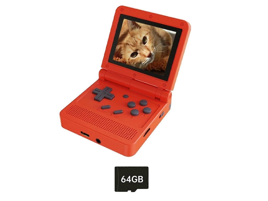 Console De Jogos Retrô V90 De 64 Gb, Tela Ips De 3,0 Polegadas, Player De Jogos Portátil De Código Aberto, Mini Player De Jogos Portátil Ly Ebike