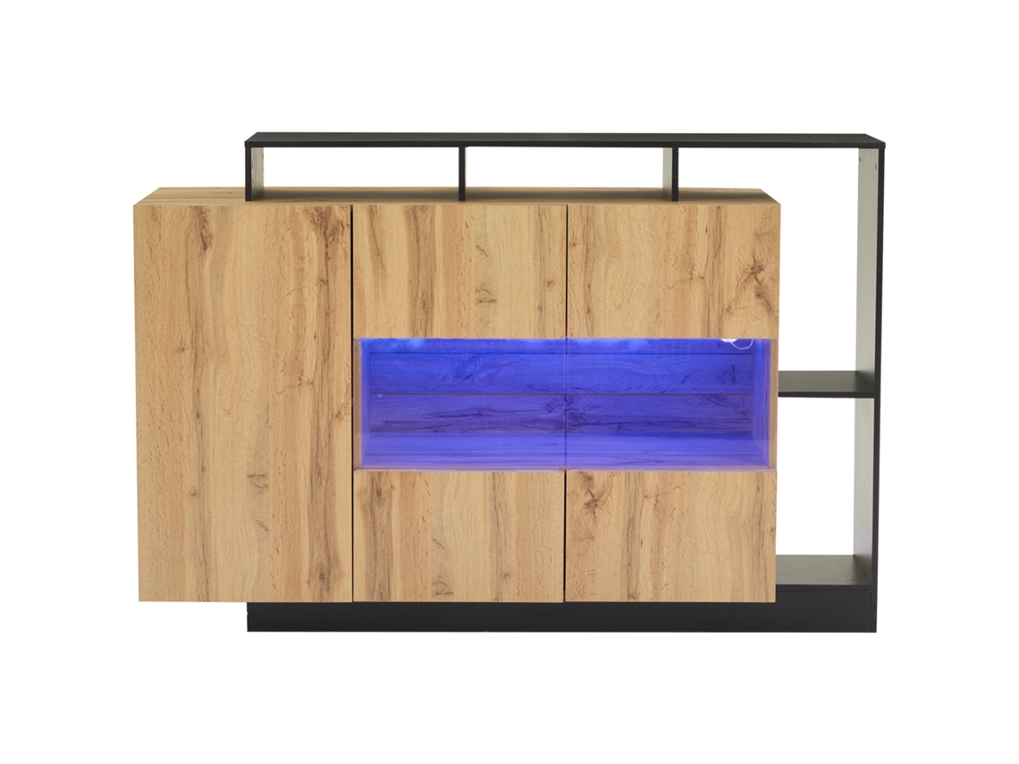 Aparador Led Madeira, Controle Bluetooth. Cs