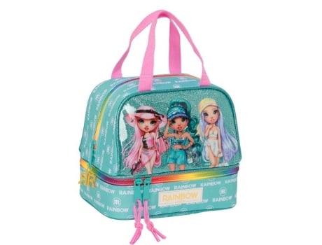 Lancheira Rainbow High Paradise Turquesa 20 x 20 x 15 cm