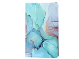 Capa Para Tablet Samsung Galaxy Tab A7 Com Textura De Mármore Verde Material De Couro Pu