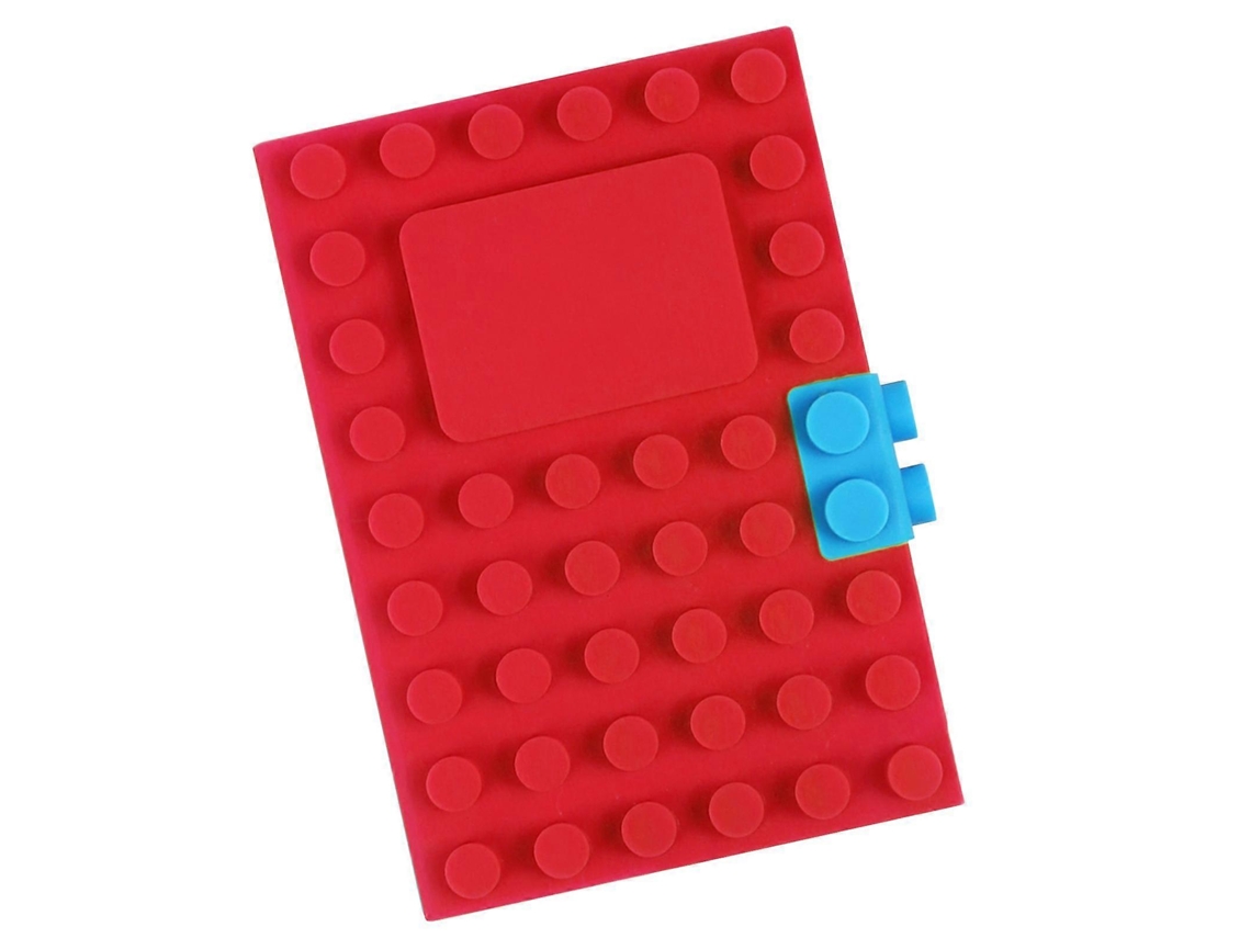 Caderno A6 com design criativo de blocos de construção, diário prático de escrita recarregável de 100 páginas da Slowmoose Office
