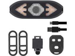 Lanterna Traseira De Bicicleta Com Alarme Antifurto, Controle Remoto,