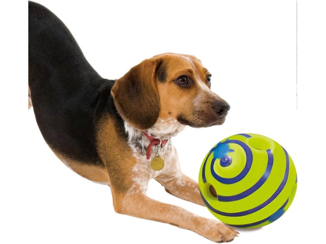 Brinquedo Para Cão Bola Com Som E Orifícios