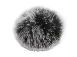 Protetor de cabelo artificial para microfone de lapela, capa para microfone de lapela, redução de ruído, com clipe.