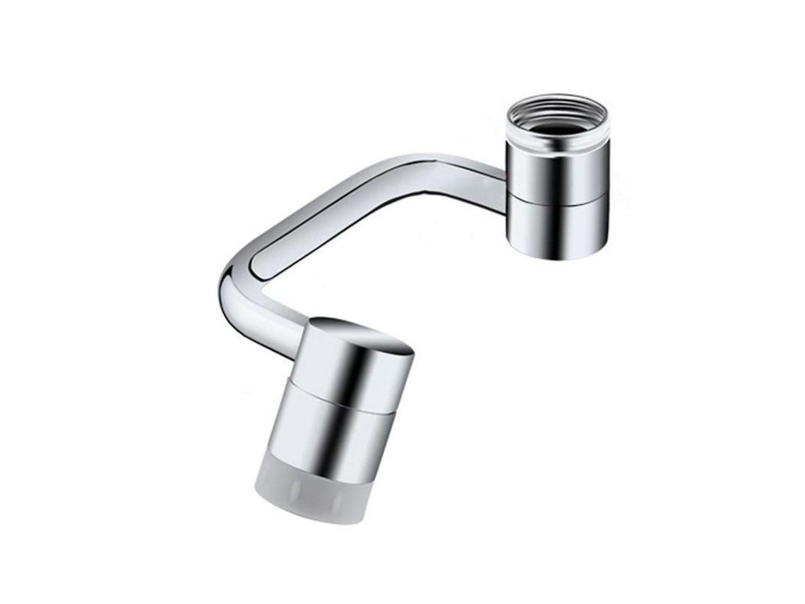 Aerador de Torneira Nova Line Rotativo 1080° Multifuncional para Cozinha e Banheiro Prata S/MARCA