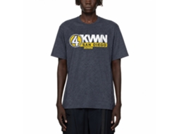 Rockinstone Anchorman Movie Ch 4 White And Yel Heather Navy Adult T-shirt Size:l