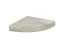Prateleira de Canto Parede 25x25x3,8 Cm MDF Cinzento Cimento MAISON EXCLUSIVE