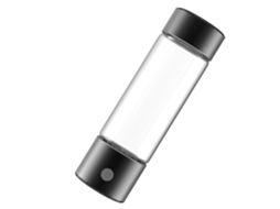 Garrafa de Água de Hidrogênio Portátil 460ml Preta Usb
