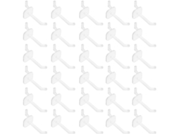 Conjunto De 50 Ganchos Transparentes Para Painel Perfurado, Organizado
