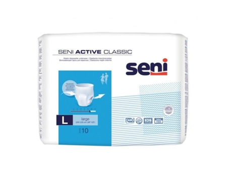 Fraldas Absorventes Seni Active Classic 10 Unidades Tamanho L Tzmo