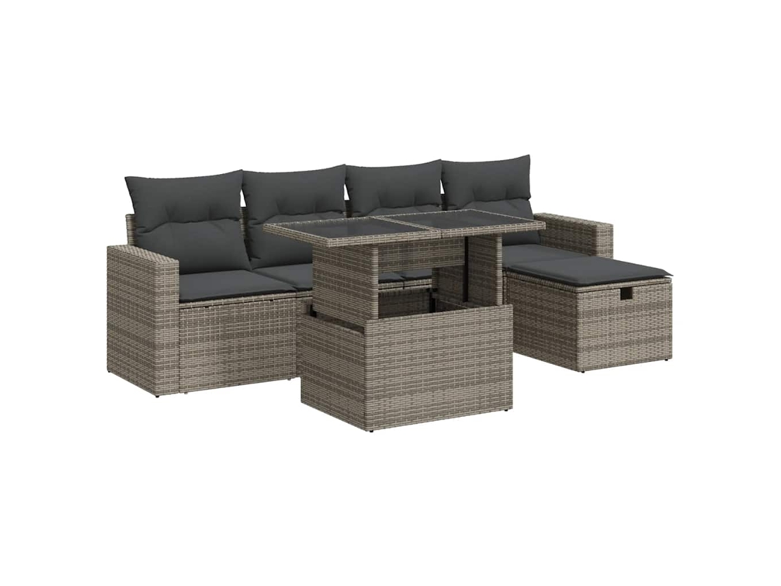 Garden Sofa Set, Garden Sofa Sets Vidaxl Cinzeto Rattan / Vime (n/a)