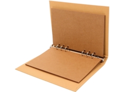 Álbum Reutilizável De Papel Kraft Para Estudantes, Capa Para Caderno, Organizador E Material Escolar Gokoco