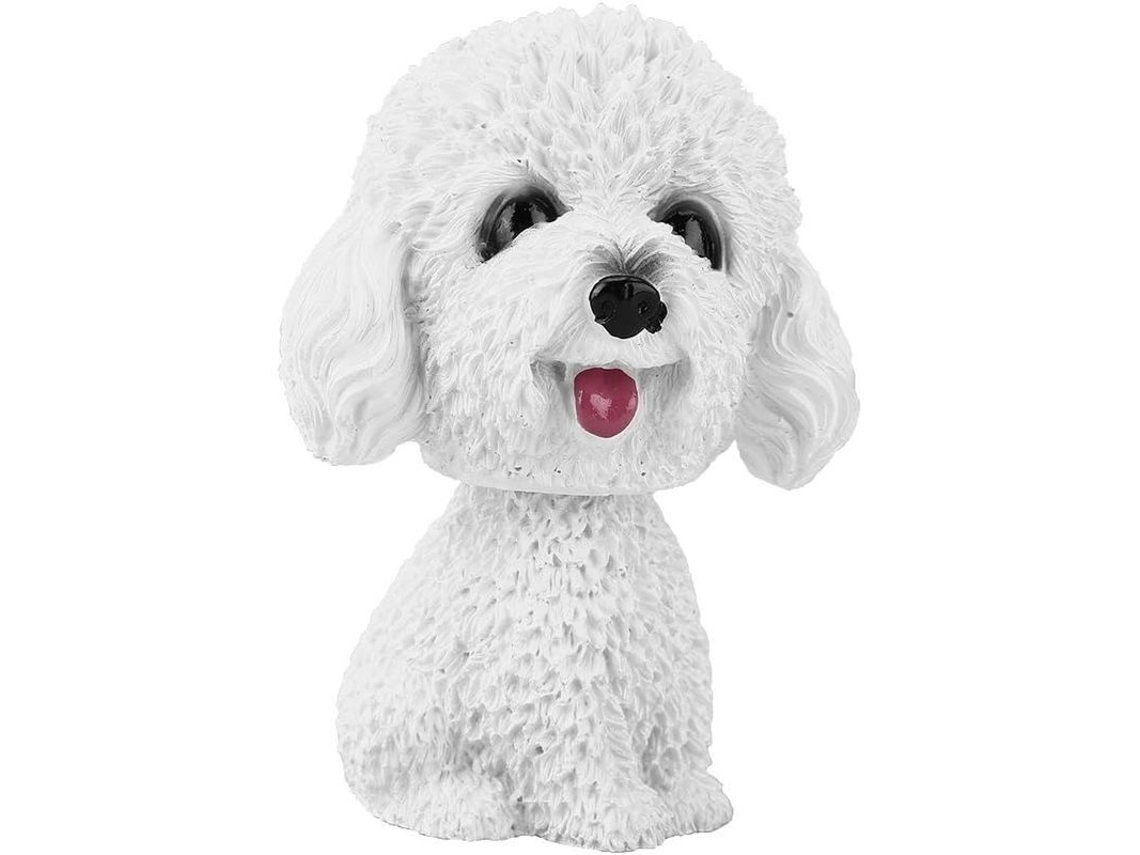 Figura De Acción De Perro Teddy Simulación Cabeza Bobble Juguete Decorativo Para Tablero De Coche Interior