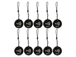 Tarjeta NFC 10 Unidades 8Kbit 13.56MHz, Reescritível, Impermeável S/MARCA