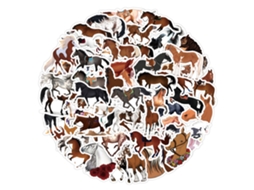 60 Adesivos Finos e À Prova D'água em Formato de Cavalo, com 2 a 5 Cm de Tamanho, Adequados para Adolescentes a Partir de 14 Anos. MDUG